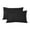 Black, variant on JeashCHAT 2 Pcs Microfiber Pillowcases , Super Soft Pillow Cases, Wrinkle, Fade and Stain Resistant Pillow Covers for Bedroom Dorm, 29"x19", Black