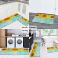 thumbnail image 6 of 2 Piece Gray Wood Sunflower Flowers Rug Kitchen Rug Set, Decor Kitchen Rugs, Absorbent Non-Slip Washable Floor Mats, Home Indoor Runner Rugs 17"x47"+17"x30", 6 of 7