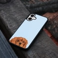 thumbnail image 4 of WIRESTER Shockproof Soft Rubber Cover Case for Apple iPhone 16 6.1" 2024, Animal Ruby Cavalier King Charles Spaniel Dog (S2) On Light Blue Background, 4 of 5