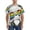 Panda With Sun Glasses, variant on Patriotic Star Print Men's Dry Fit Mesh Athletic Shirts Moisture Wicking Tennis T-Shirt Tops