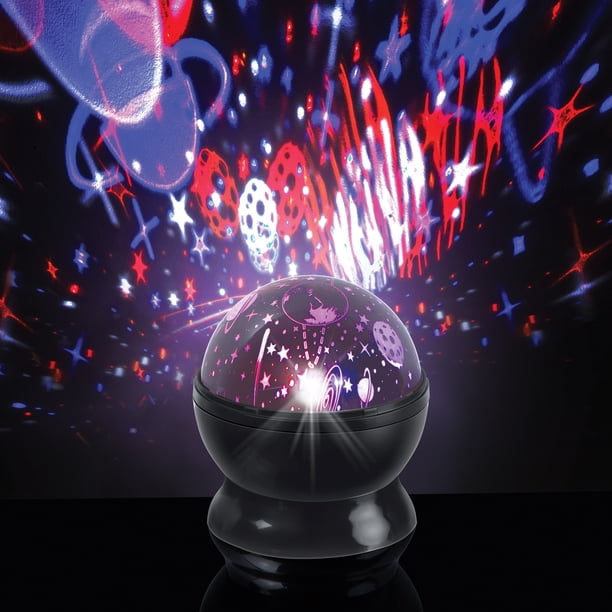 Brightside Cosmo LED Projector, Multicolor Rotating Lights, USB