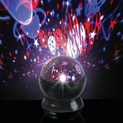 Brightside Cosmo LED Projector, Multicolor Rotating Lights, USB/Battery Powered