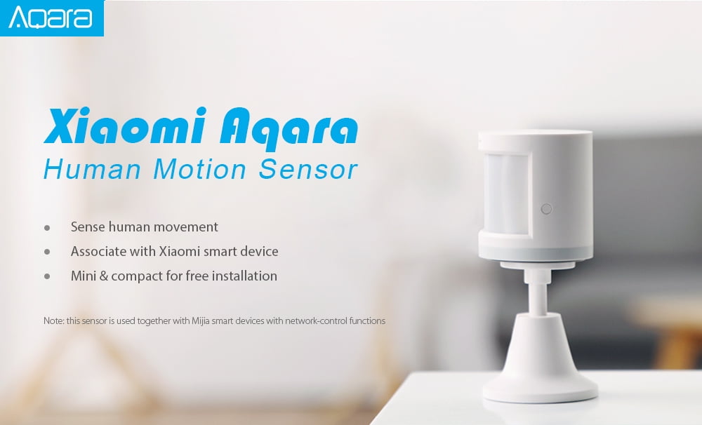 Xiaomi Smart Home Aqara Human Motion Body Sensor ZigBee 7m Detection APP Notice