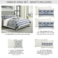 thumbnail image 2 of Michael Amini Yardley 5-Piece King Comforter Set - Navy, 2 of 17