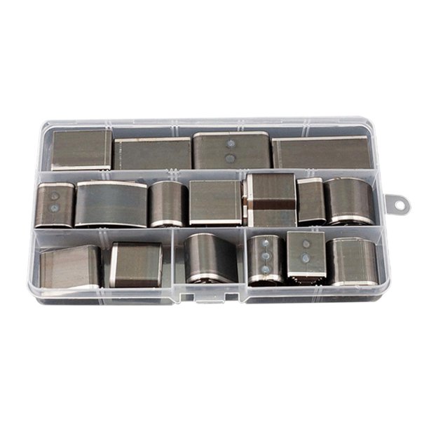 de perforadores huecos de material cuero con forma 52/55, con estuche de plástico, herramienta de perforación artesanal de material cuero de aleación de material acero Conjunto de 52 piezas BLESIY Cortador de punzón
