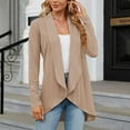 thumbnail image 5 of AOOCHASLIY Clothes Ladies Coat Women鈥檚 Fashion Solid Color Loose Fitting Long Sleeved Cardigan Jacket, 5 of 5