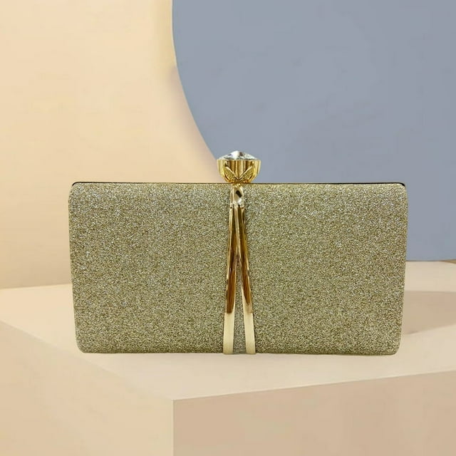 PU Clutch Bag Fashion Sequined Crossbody Shoulder Bag Durable Attending Banquets
