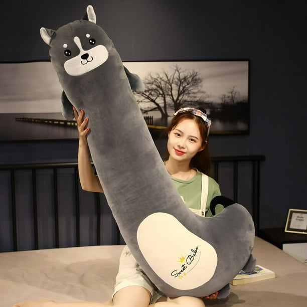 Cartoon Long Pillow Pig Dinosaur Husky Tiger Bear Big Sleeping