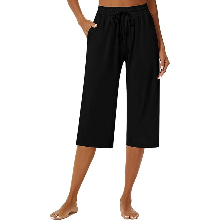Wide leg capri pajama pants sale