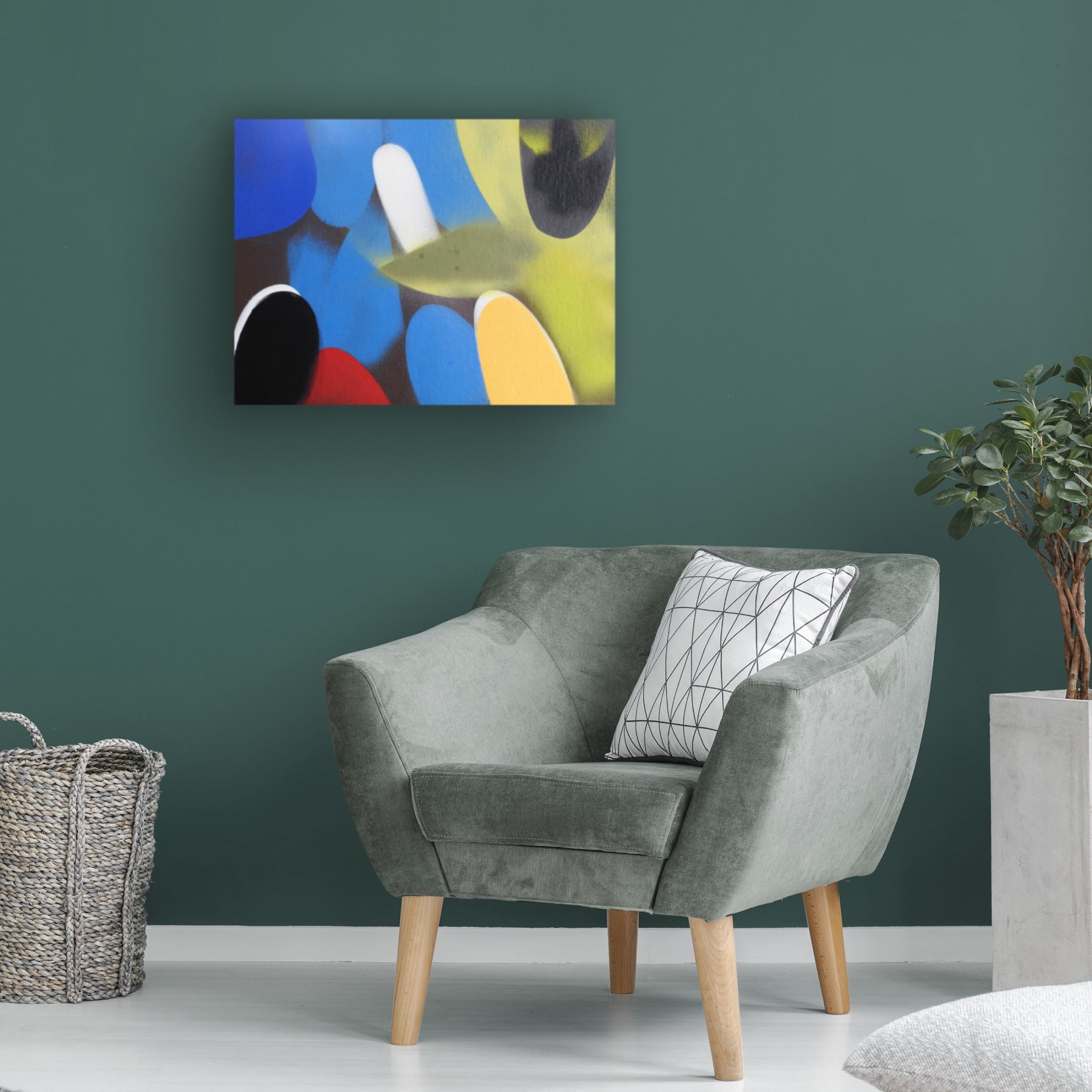 Canvas Wall Art - Gill Miller 'Life 8' Wall Art for Living Room, Bedroom, or Office Décor by Trademark Fine Art - 32 x 24 Inches