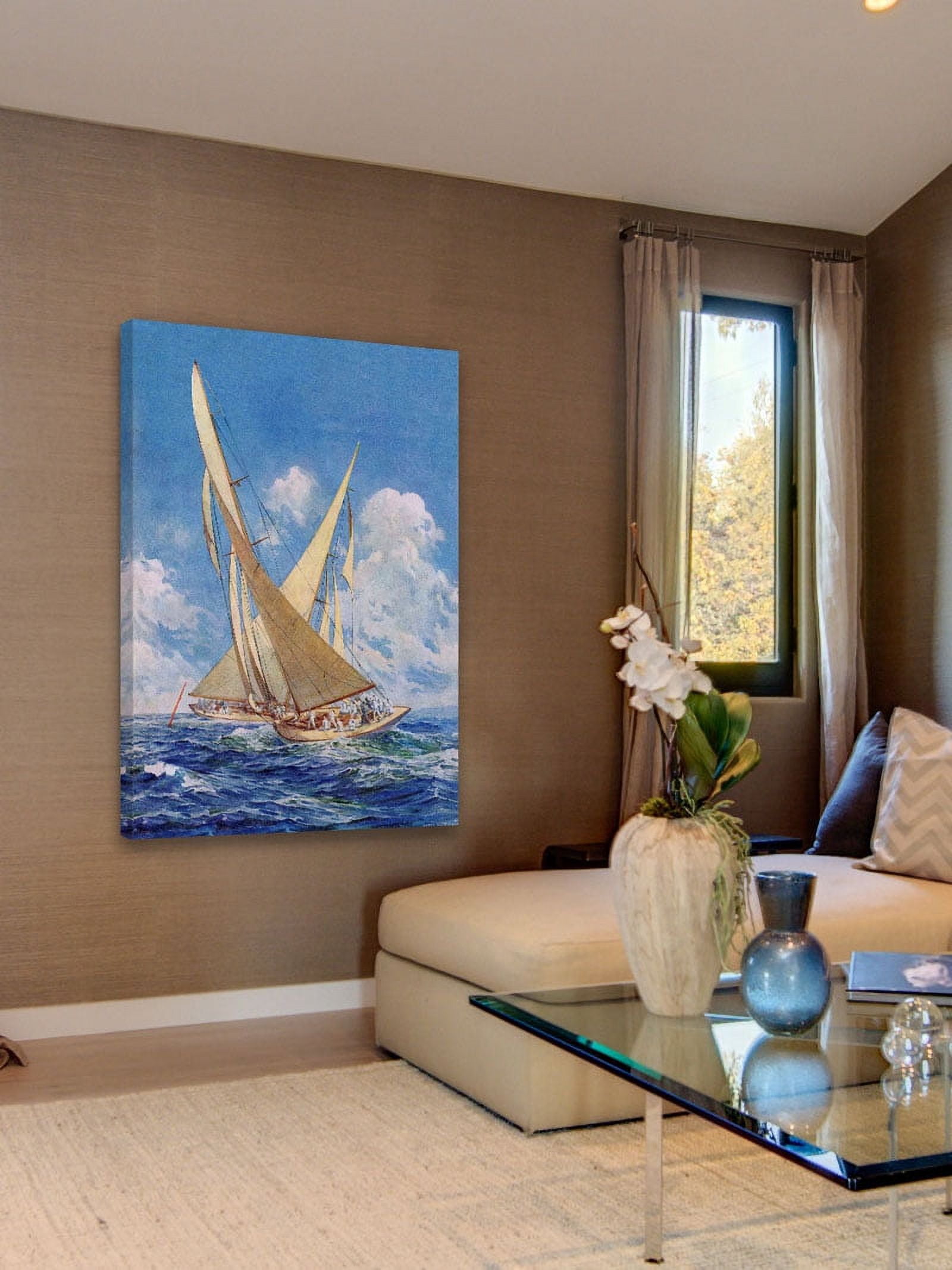 Marmont Hill "Sailboats" Painting Print on Canvas