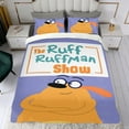 thumbnail image 4 of ¡Busca! con Ruff Ruffman Conjunto de sábanas temático, trío de piezas, cómodo y amigable con la piel, diseño único, regalo de decoración para el hogar para familiares, amigos y fans,135cm *200cm, 4 of 6