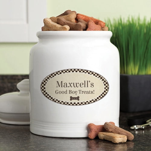 personalized treat jar