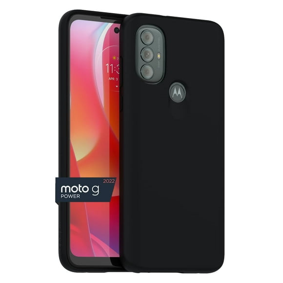 Funda protectora para Motorola Moto G Power (2022), color negro