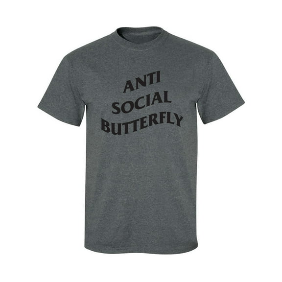 Anti Social Butterfly Adult Short Sleeve T-shirt