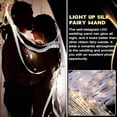 thumbnail image 4 of Light up Wand with Silk Streamer Bell LED Fairy Ribbon Glow in the Dark Flashing Lace Stick for Party Favor, 4 of 4