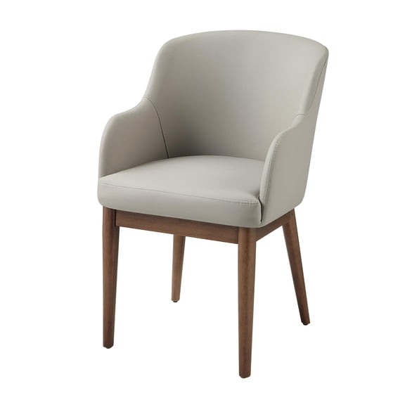 ACME Harvey Side Chair (Set-2) in Synthetic Leather & Walnut