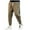 Army Green, variant on lmcalzta Plus Size Linen Joggers Pants for Men Drawstring Elastic Waisted Trousers with Pockets Casual Beach Summer Pants