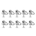 thumbnail image 1 of Unique Bargains 0.47-inch O-Ring Button Stud Rivets Screw Back Screws Rivet Silver Tone 10 Pcs, 1 of 5