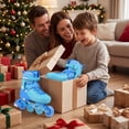 thumbnail image 2 of Babyjoy Patins en Ligne pour Enfants, Patins à Roulettes Légers Réglables à 4 Tailles avec Roues Lumineuses Bleu, 2 of 10