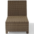 thumbnail image 3 of Afuera Living Wicker Armless Patio Chair in Brown and Sand Finish, 3 of 7