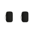 thumbnail image 4 of Cateissary Bolsa de almacenamiento para cables de auriculares, para viajes, senderismo, pesca, red interior portátil, organizador de auriculares, Negro 2piezas, 4 of 6