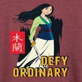 thumbnail image 3 of Disney Mulan - Defy Ordinary - Women's Lightweight French Terry Long Sleeve Shirt, 3 of 5