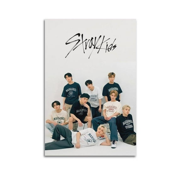 Stray Kids Kpop Poster SKZ Poster Korean Male Group Canvas Art Poster Bedroom Gym Decorative Gift Wall Art Hanging Decor for Modern Family Corridor Posters