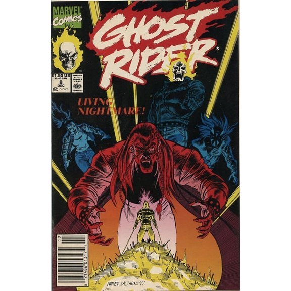 Ghost Rider (Vol. 2) #8 (Newsstand) VF ; Marvel Comic Book