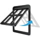 thumbnail image 2 of 25cmW*31.5cmH-White-Magnetic Pet Door, Easy Installation Cat Door Cat Flap Mosquito Net, 2 of 5
