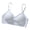 Sky Blue, variant on Women's Bra V‑Neck Wireless Padded Bralette with Sparkle Adjustable Thin Straps Natural Lift and Anti‑Sagging Support Breathable Stretchy Fabric