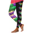thumbnail image 3 of BiZtdJrK Weekly Sale Leggings for Women 2025 Carnival Graphic Printed Workout Yoga Pants Mardi Gras Full Length Milk Silk Soft High Waisted Tights Multicolor M, 3 of 5
