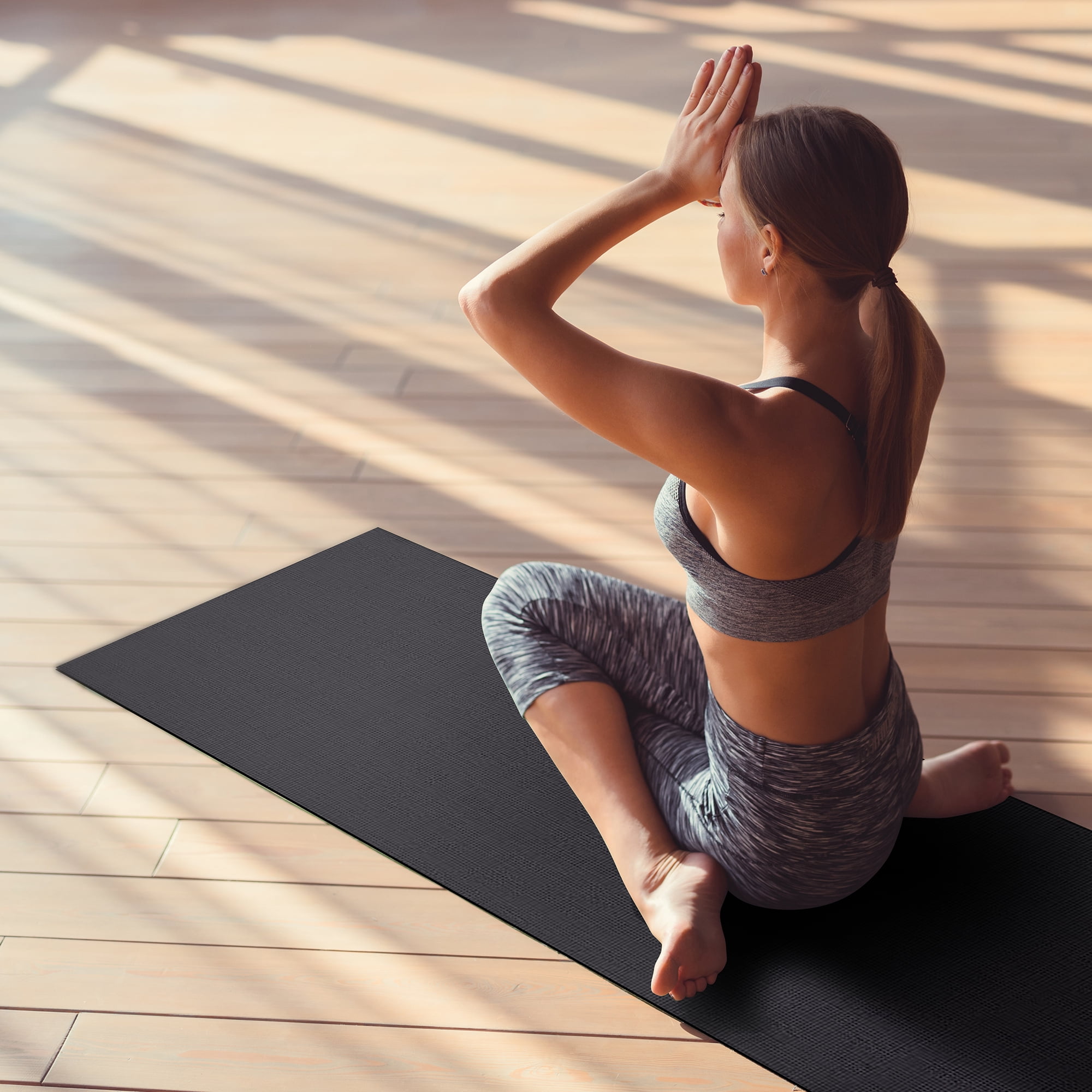 BalanceFrom Balance from 1/4 In. All Purpose High Density Non-Slip Yoga Mat with Carrying Strap