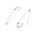 thumbnail image 2 of Sewing Quilting Craft Stainless Steel Fastening Safety Pins Silver Tone 3 Inch Length 10pcs, 2 of 3