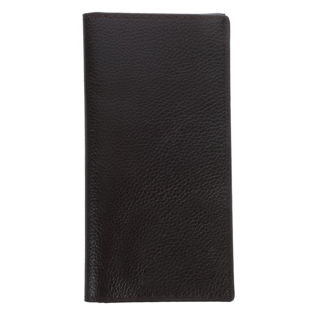 Cartera larga vintage de piel sintética para hombre, de alta capacidad, para chequera, tarjetas, efectivo y llaves (marrón)