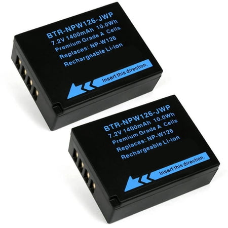 Replacement for Fujifilm X-A2 Battery (2-Pack 1400mAh)