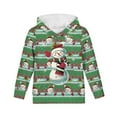 thumbnail image 6 of DISNIMO Girls Christmas Snowman Hoodie Long Sleeve Hoodies Boys and Girls 6-7 Preppy Sweatshirt for Girls Hooded Sweatshirts Pullover Hoodies for Children Lightweight Fall Clothes, 6 of 7
