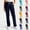#03 Navy, variant on Womens 4-Way Stretch Scrub Pants Drawstring Mid Rise Straight Leg Nursing Trousers Soft Breathable Functional Side Pockets Healthcare Casual Bottoms,S,#03 Dark Purple