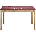 thumbnail image 2 of Manhattan Comfort Table à Manger 48" en Rouge et Naturel, 2 of 4