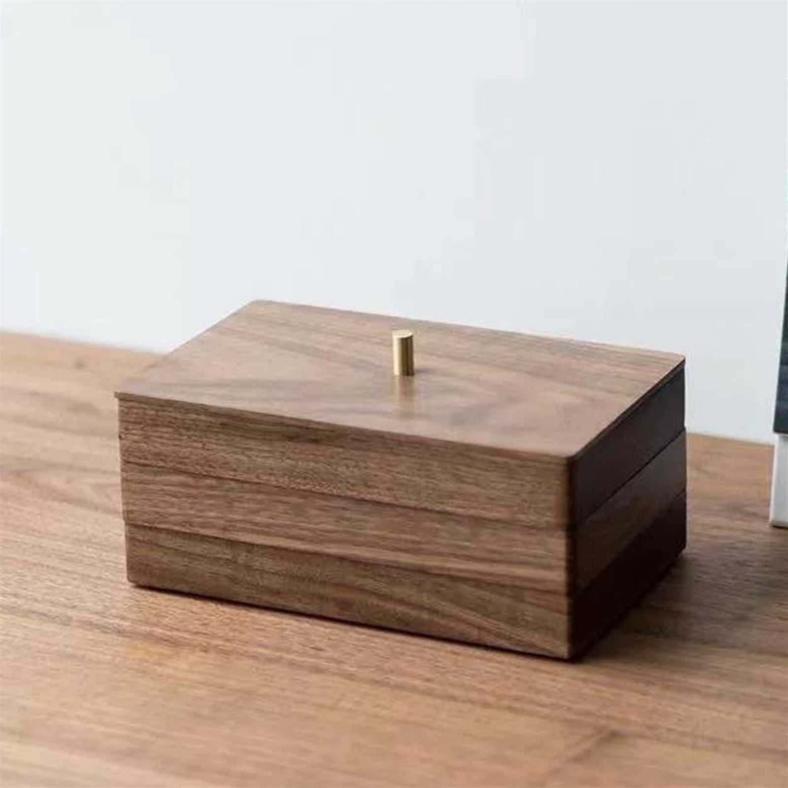 Solid Wood Beads Bracelets Storage Box Earrings Ring Necklace Jewelry Organizer Designer Watch Multilayer Vanity Case
