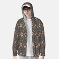 thumbnail image 2 of Balery Animal Paw Sudadera ligera de manga larga con capucha y protección solar UPF 50+ para hombre y mujer, ideal para pesca y running-Medium, 2 of 7