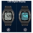 thumbnail image 5 of DISEN Men's Watch, 50M Waterproof Digital Sports Alarm Watch LED Backlight, Black, 5 of 9