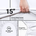 thumbnail image 3 of Sábanas ajustables Utopia Bedding, paquete completo de 20 unidades, microfibra suave, 3 of 6