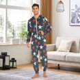 thumbnail image 3 of joogoo Stars Retro Unisex Adults Onesies Pajamas Jumpsuits L, 3 of 7