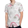 thumbnail image 4 of High Quality Hawaiian Shirts for Men Short Sleeve Aloha Beach Shirt Floral Summer Casual Button Down Shirts Blouses M5UERN, 4 of 7