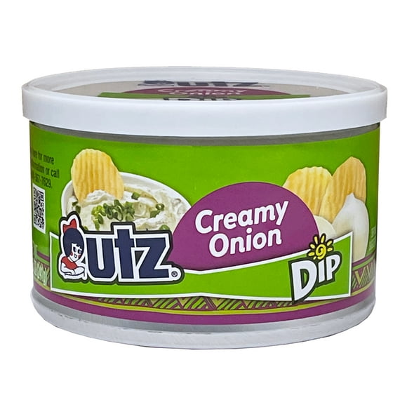 Utz Creamy Onion Dip, 8.5 oz Canister