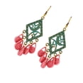 thumbnail image 5 of 2 Unidades de Arete de Accesorio De Moda para Cumpleaños Boda Joyería Rosado, 5 of 5