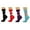 Black/Purple/Red/Turquoise, variant on Sierra Socks Women's Cotton Socks Soft Argyle Light Weight Casual Crew Socks Black Purple Red Turquoise