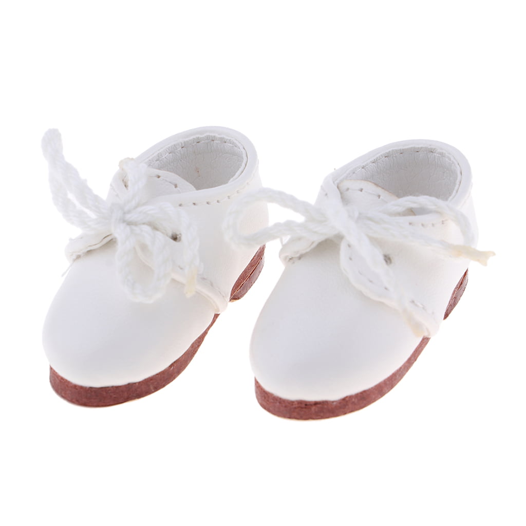 1/6 Red Color PU Leather Shoes Lace Up Flats for Blythe for  Momoko Doll 