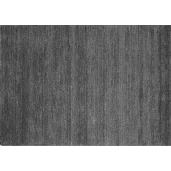 Ahgly Company Indoor Rectangle Abstract Gray Contemporary Area Rugs, 2' x 4'